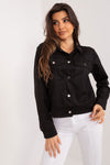 Badu Women's Lightweight Polyester Jacket with Chest Pockets and Elegant Snap Closure
