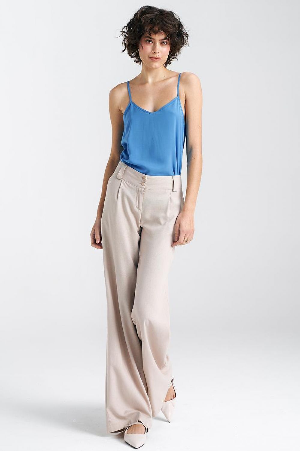 Luxury Regular-Fit Viscose T-Shirt with Thin Straps for Effortless Style - Nife