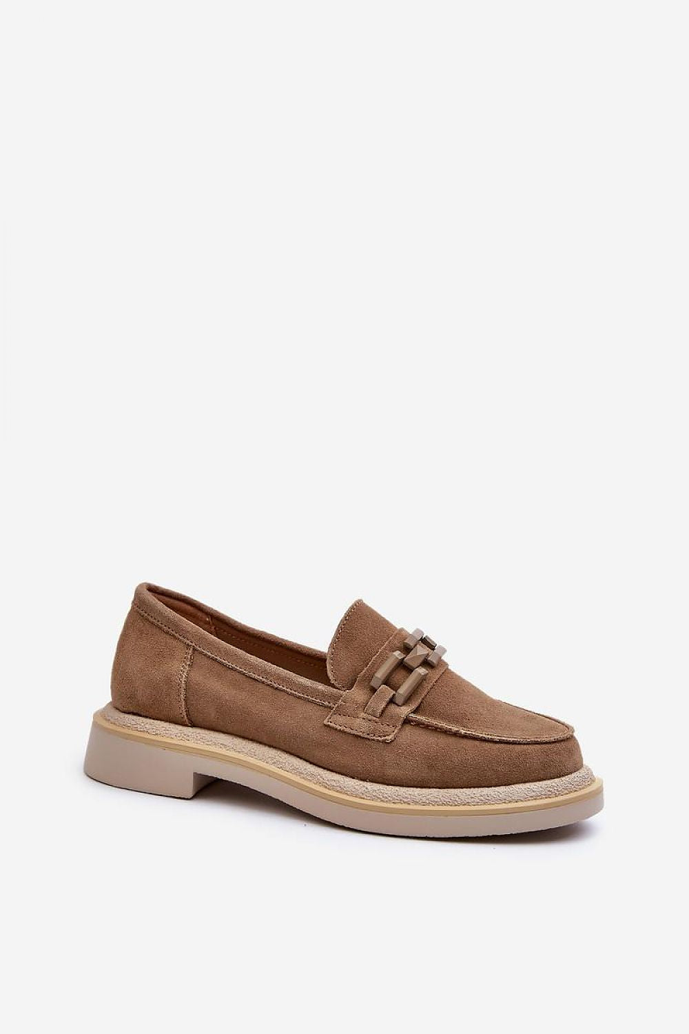 Luxury Women's Suede Moccasins with Natural Leather Footbed - Practical & Fashionable Comfort