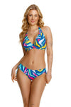 Elegant Zebra Print Bralette Bikini Top for Medium & Larger Busts by Lupo Line