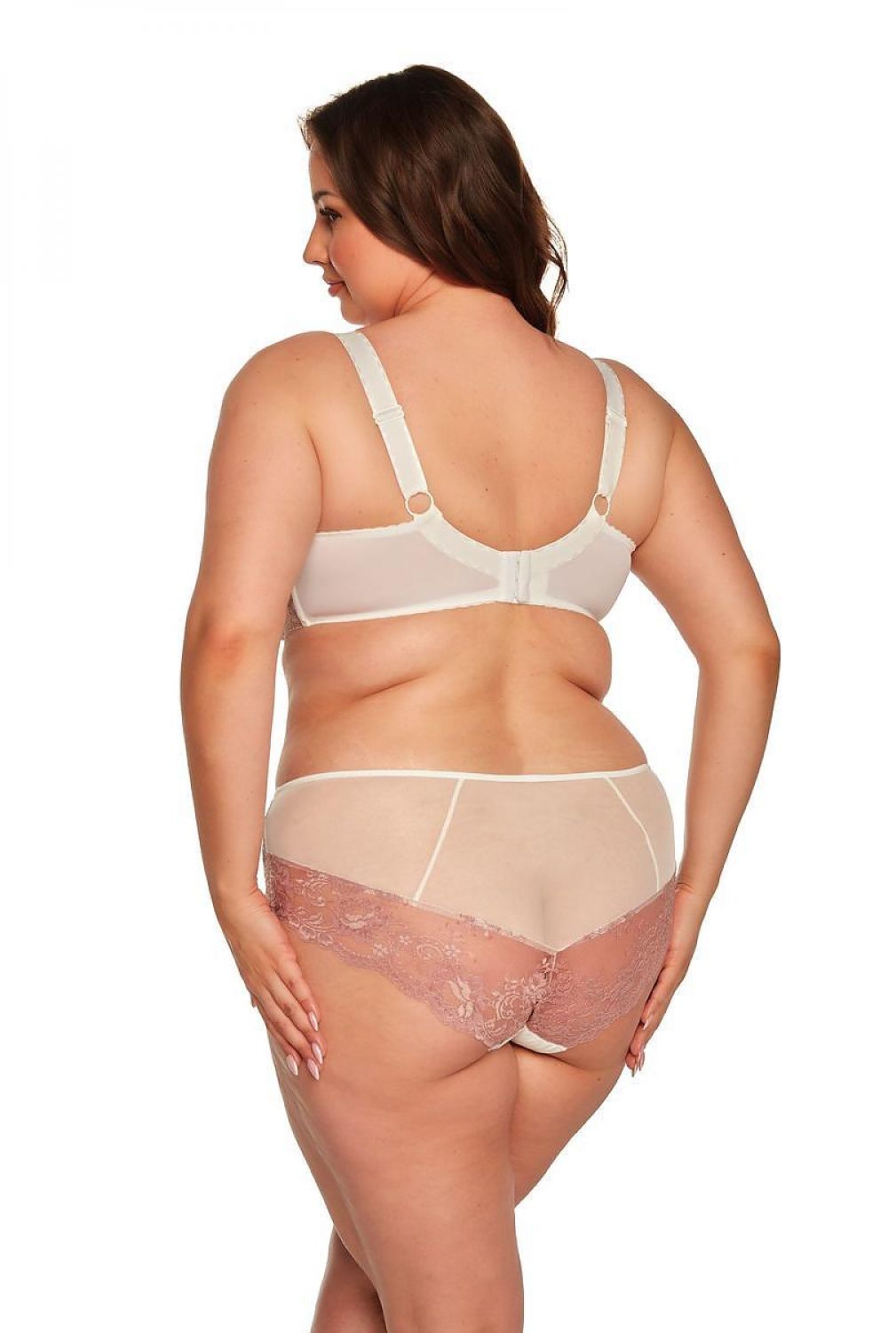 Elegant Lace Embellished Panties by Gaia - Comfort Fit, Sheer Back, Made in Poland