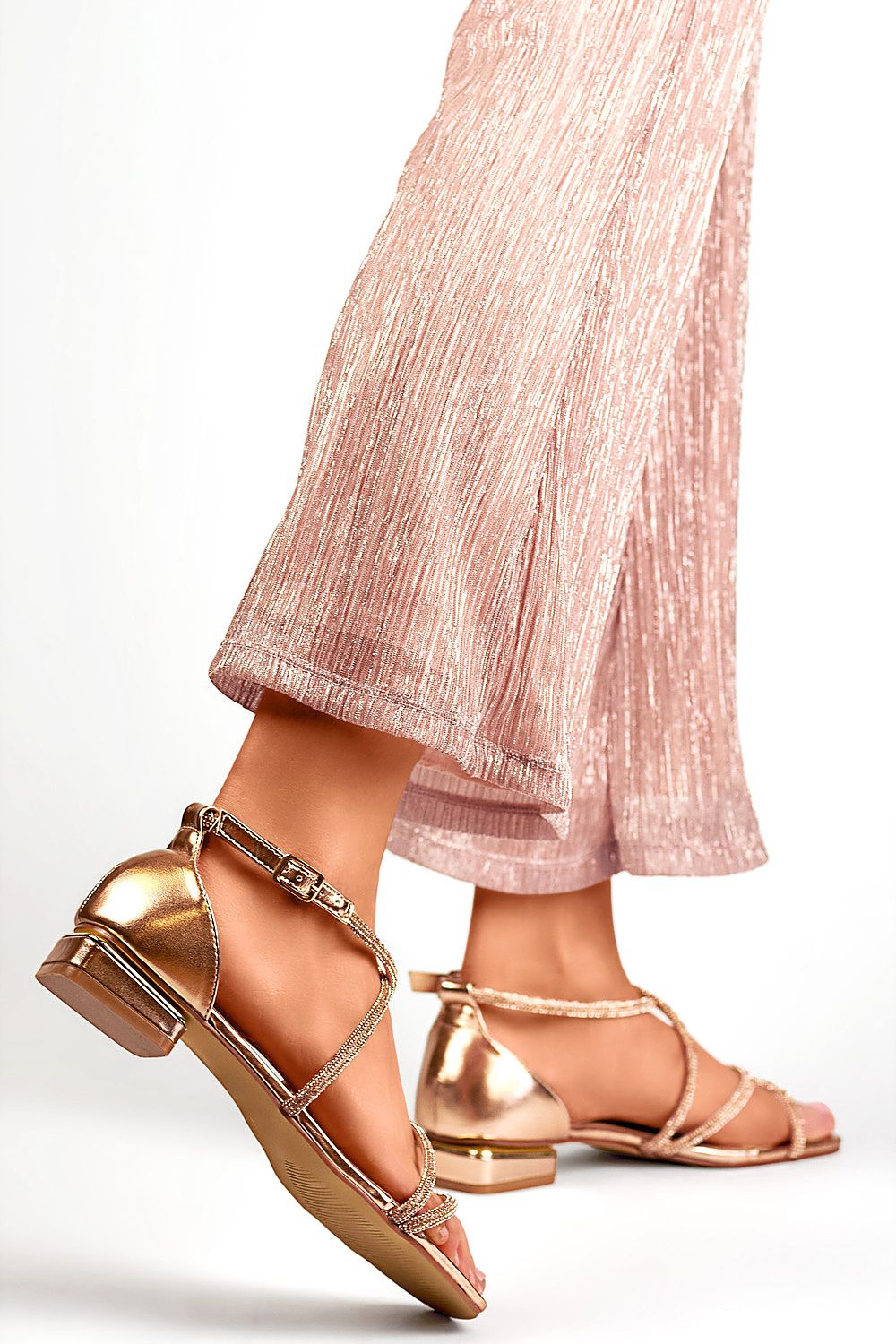 Elegant Pink Women’s Eco-Friendly Leather Heel Sandals with 2.5 cm Block Heel by PRIMO
