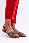 Luxury Women's Flat Sandals by S. Barski with Adjustable Buckle for Ultimate Comfort