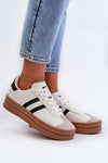 Women's Platform Sneakers with Removable Foam Insole - Stylish Comfort Footwear - EU 36-41