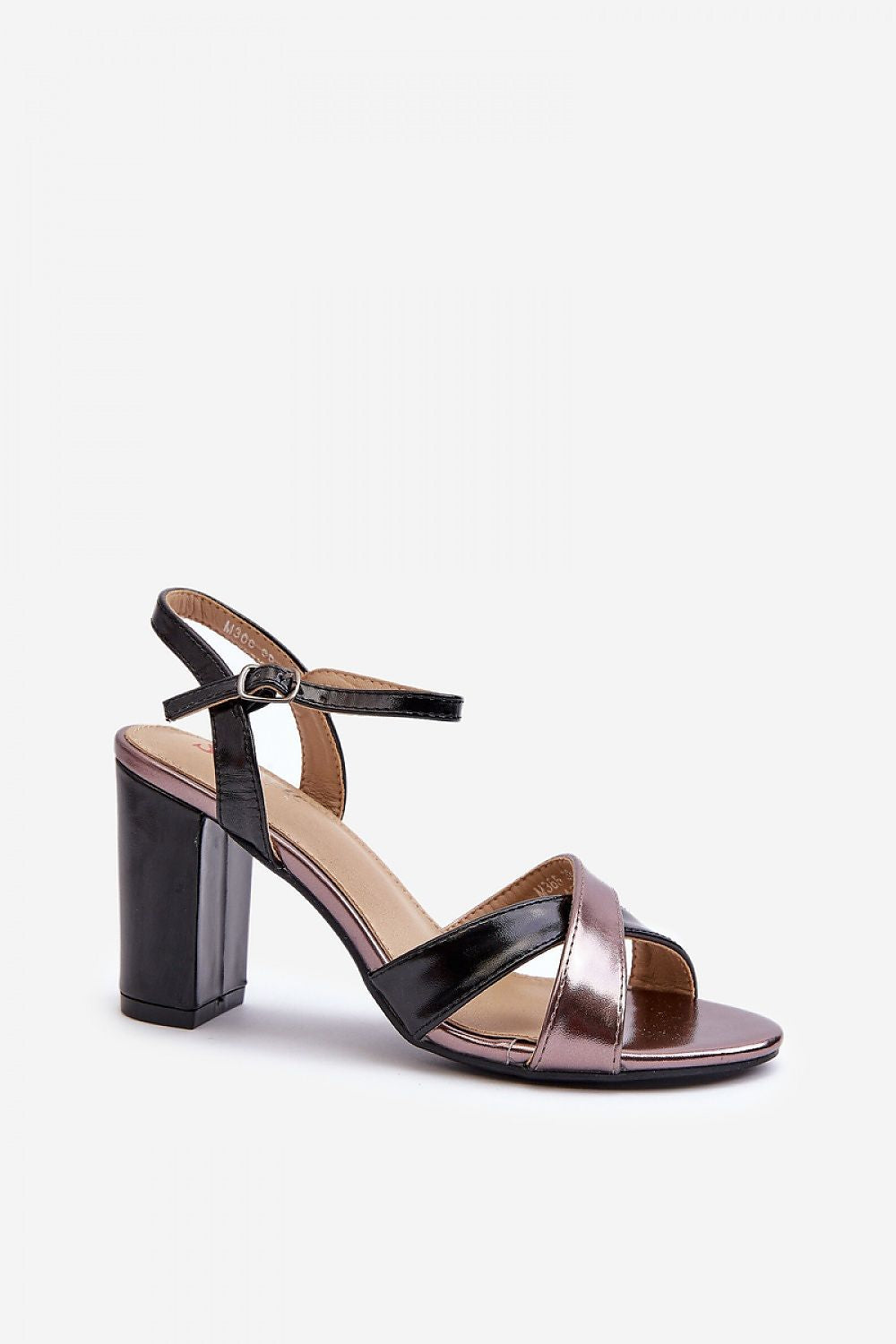 Women's Eco Leather Stiletto Heel Sandals with Intertwining Straps - Elegant Comfort