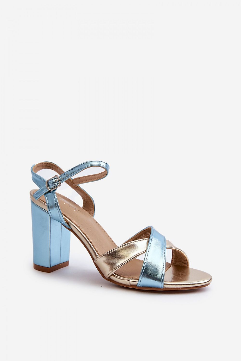 Women's Eco Leather Stiletto Heel Sandals with Intertwining Straps - Elegant Comfort