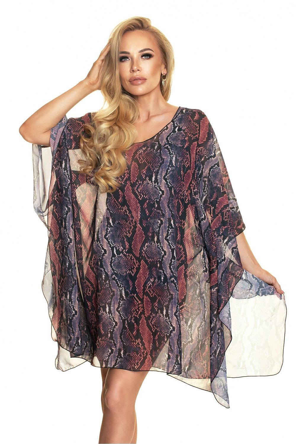 Irall Beach Tunic in Airy Chiffon - Stylish Quick-Drying Cover-Up, Perfect for Summer