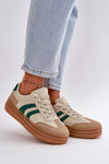 Trendy Platform Sneakers for Women - Stylish Imitation Leather with 7cm Upper Height