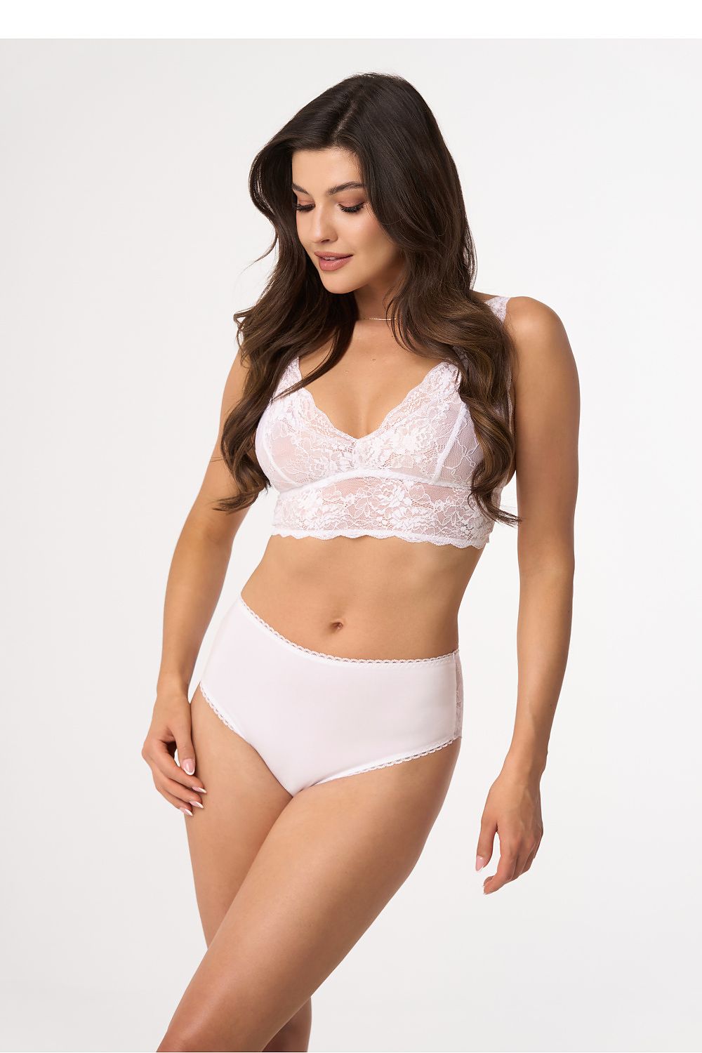 Luxury Women's Babell Lace-Trimmed Panties in Soft Breathable Fabric - Elegant Comfort & Style