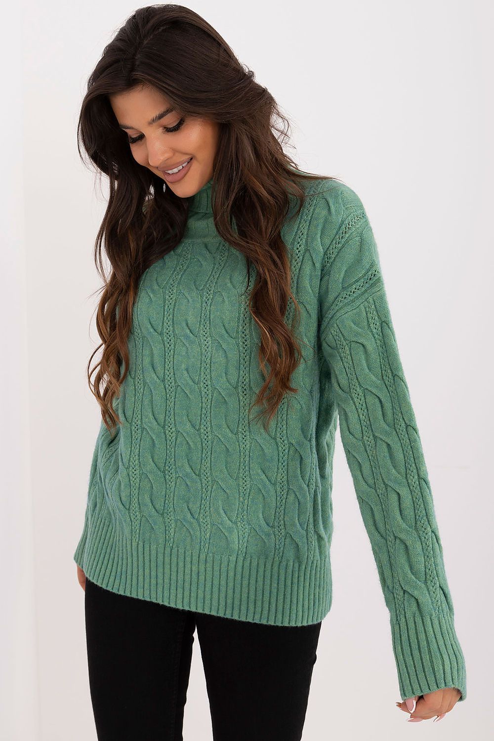 Luxurious Turtleneck Sweater for Women | Acrylic-Polyester Blend | Ideal for Cooler Days