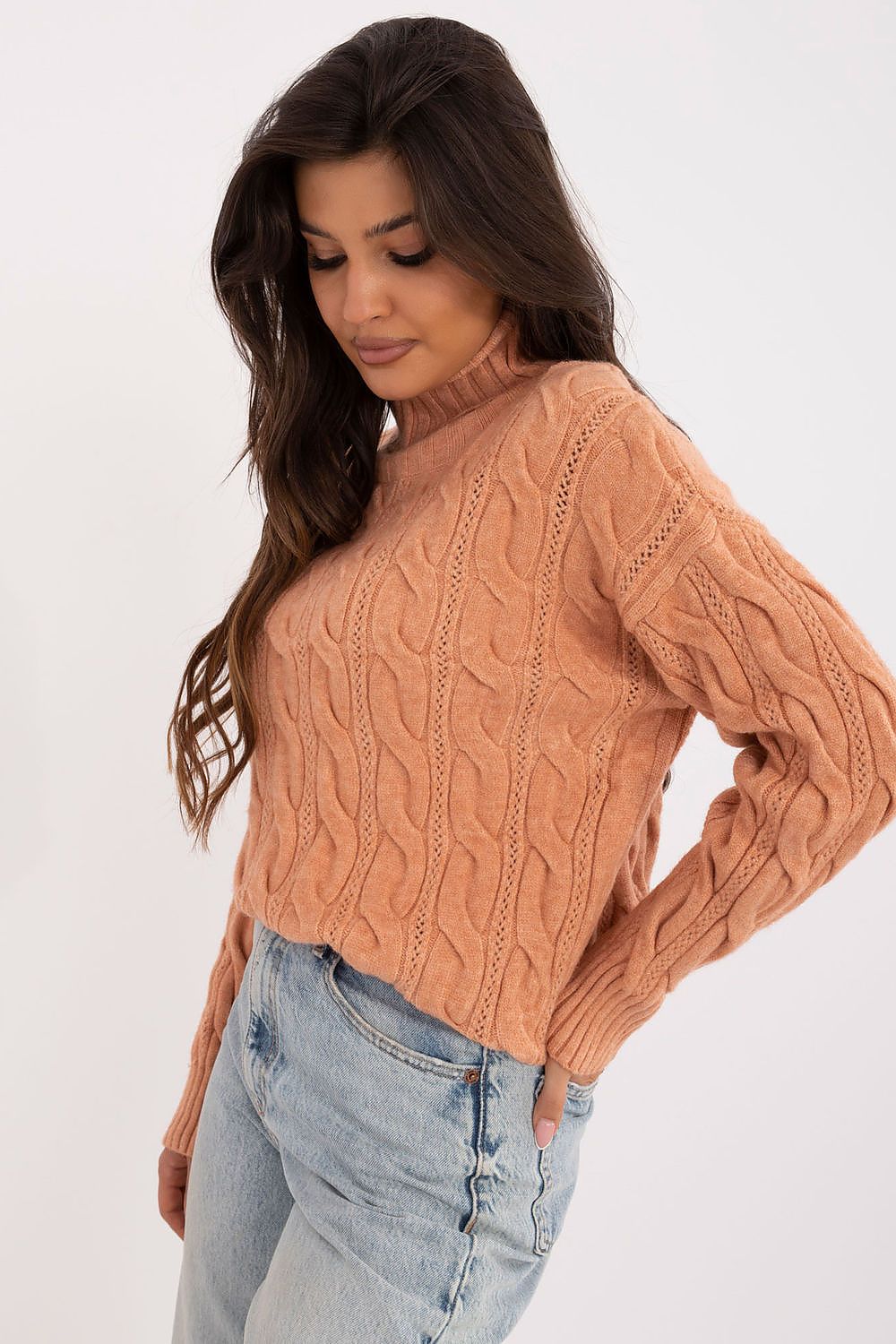 Luxurious Turtleneck Sweater for Women | Acrylic-Polyester Blend | Ideal for Cooler Days