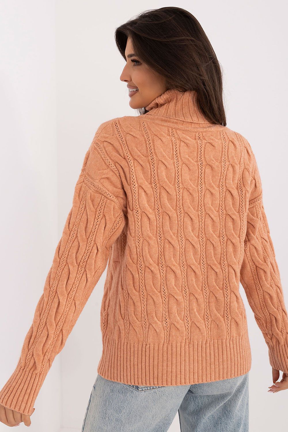 Luxurious Turtleneck Sweater for Women | Acrylic-Polyester Blend | Ideal for Cooler Days