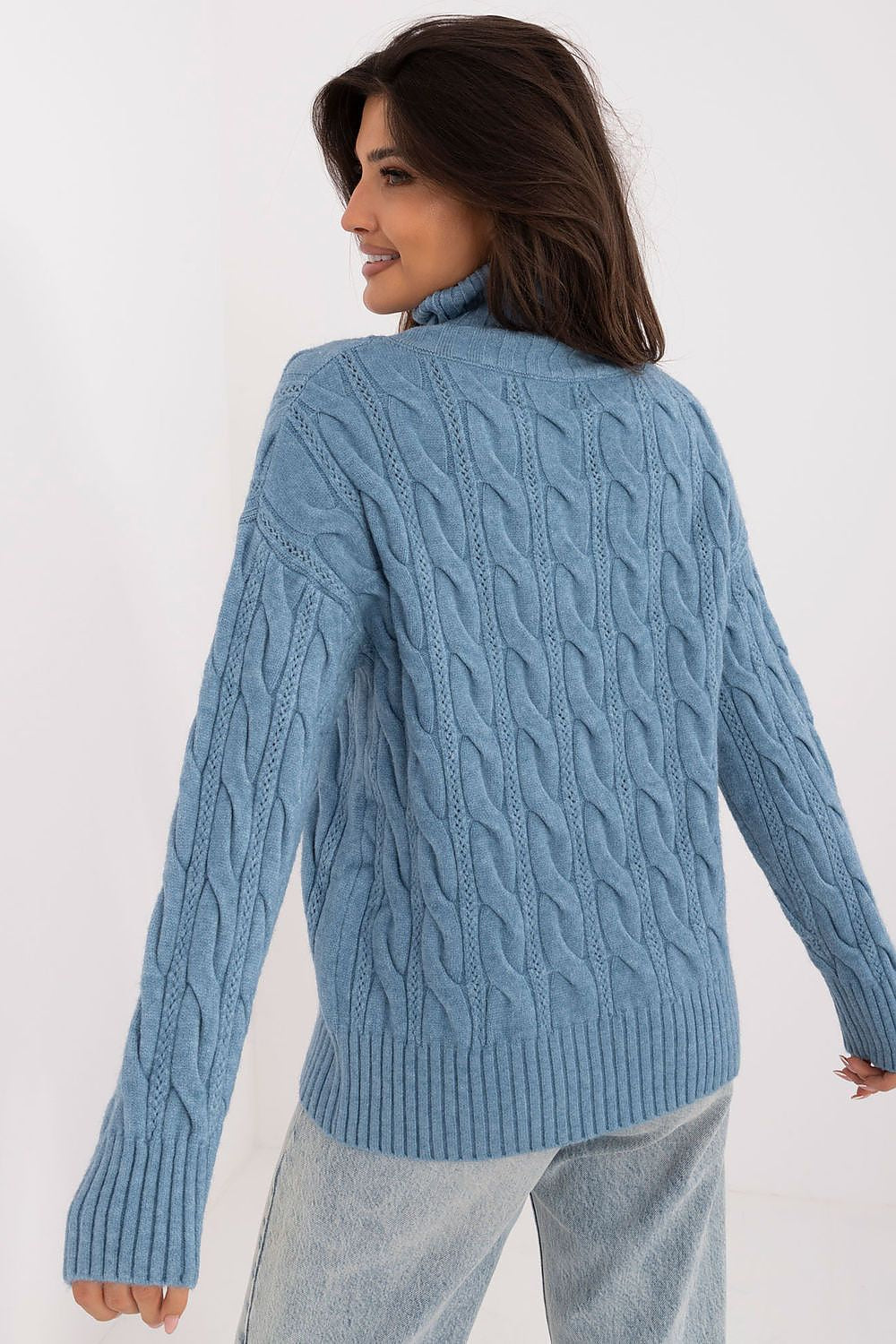 Luxurious Turtleneck Sweater for Women | Acrylic-Polyester Blend | Ideal for Cooler Days