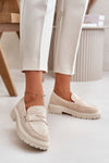 Elegant Women's Eco Suede Loafers with Rounded Toes, Breathable Design, Comfort Flat Heel