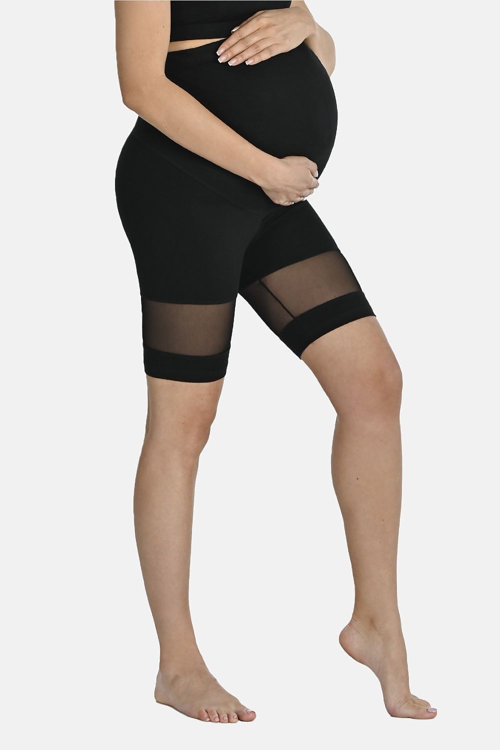 Teyli Maternity Leggings with Mesh Inserts - Comfortable, Stylish & Breathable for Expecting Mothers