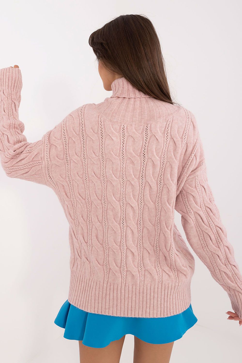 Luxurious Turtleneck Sweater for Women | Acrylic-Polyester Blend | Ideal for Cooler Days