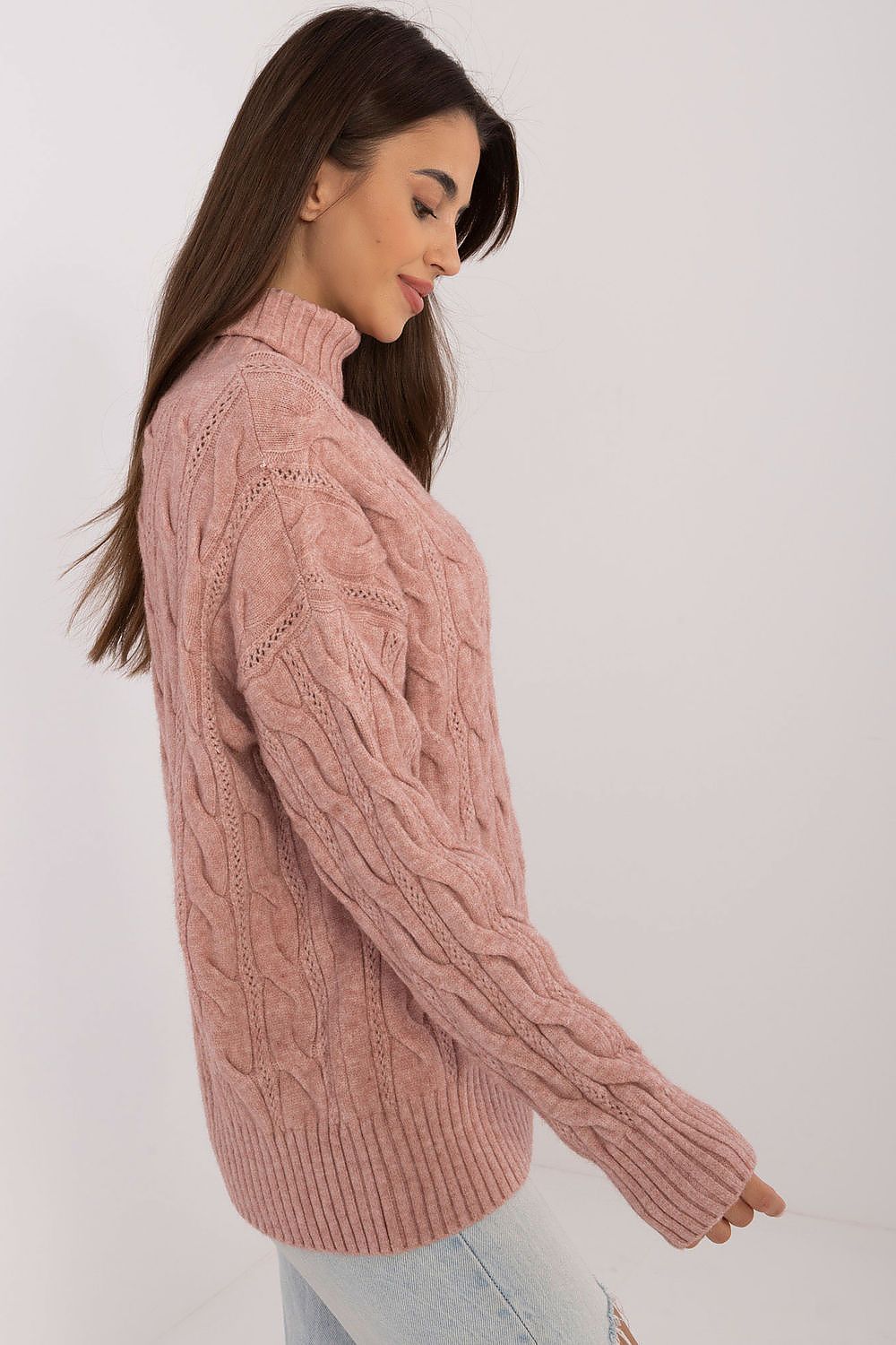 Luxurious Turtleneck Sweater for Women | Acrylic-Polyester Blend | Ideal for Cooler Days