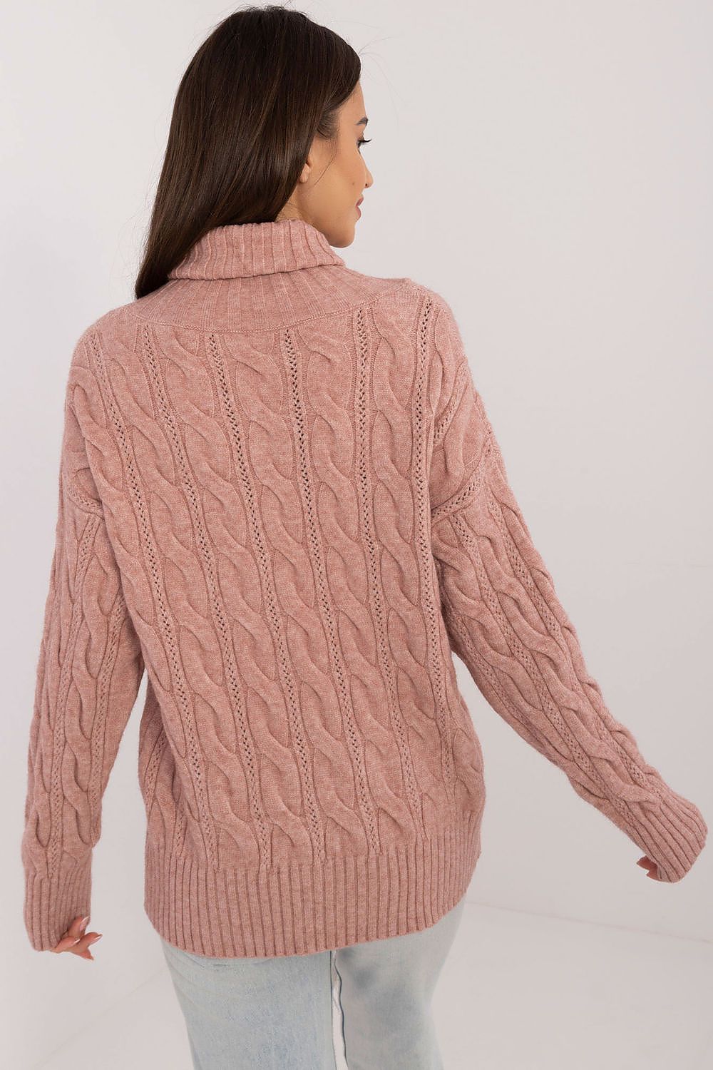 Luxurious Turtleneck Sweater for Women | Acrylic-Polyester Blend | Ideal for Cooler Days