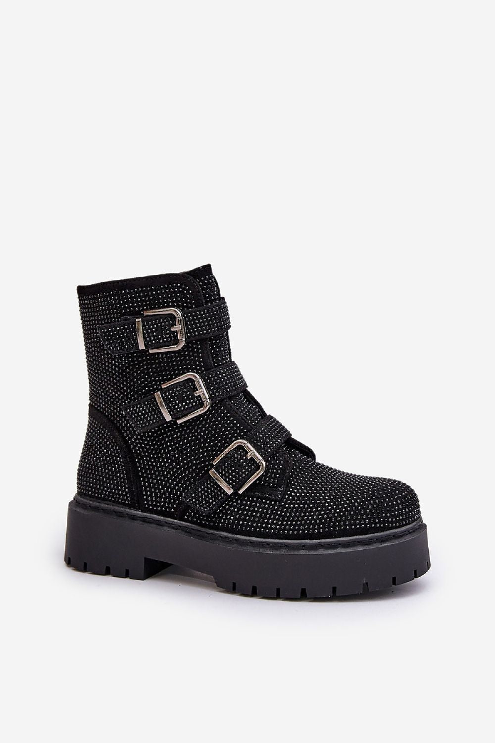 Luxury Women's Ankle Boots with Adjustable Straps, Zipper Fastening, 16 cm Upper Height
