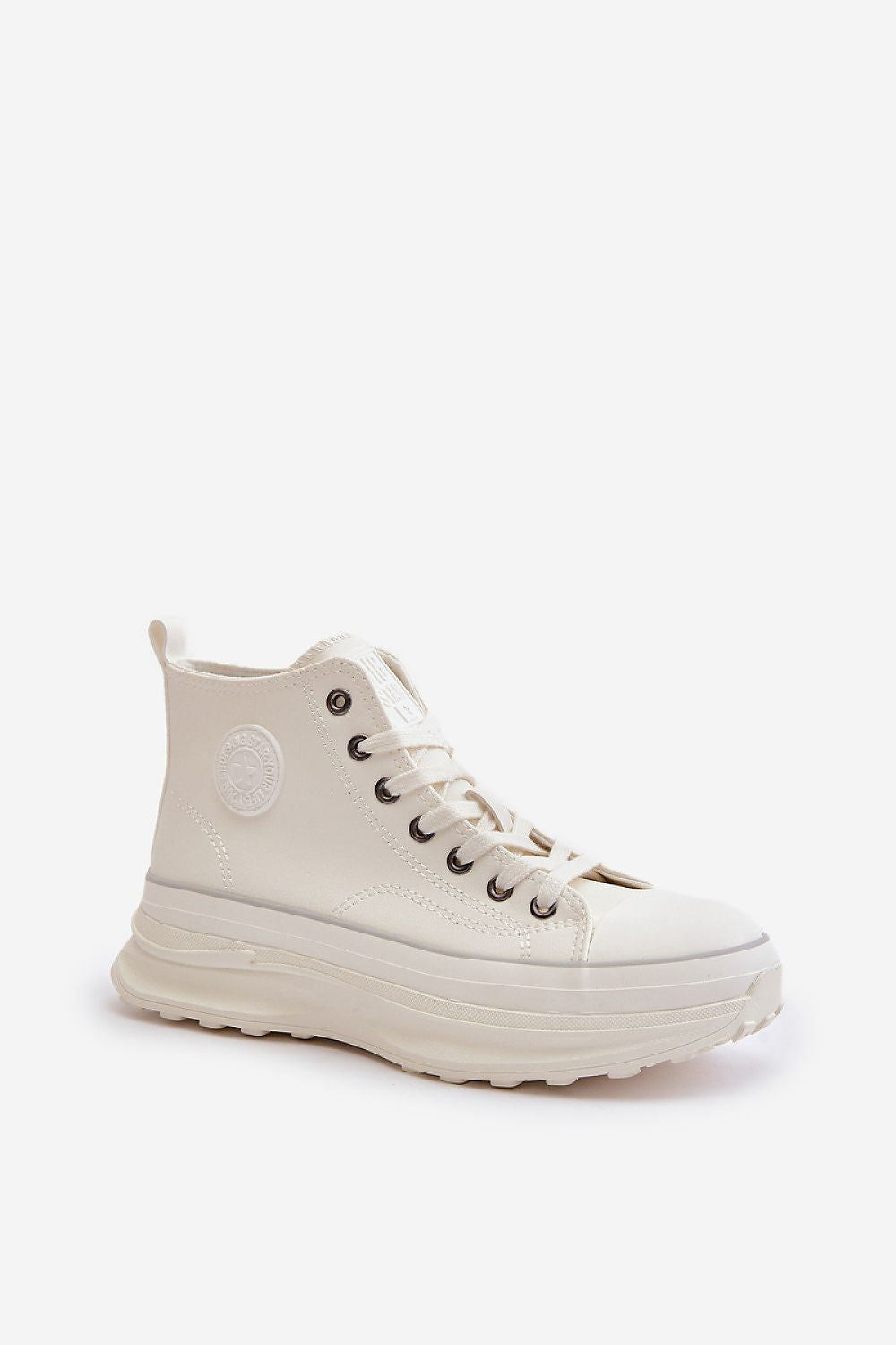 Elevate Your Look with Big Star Women's PU Sneakers - 4.5Cm Platform, Timeless Style, Ultimate Comfort