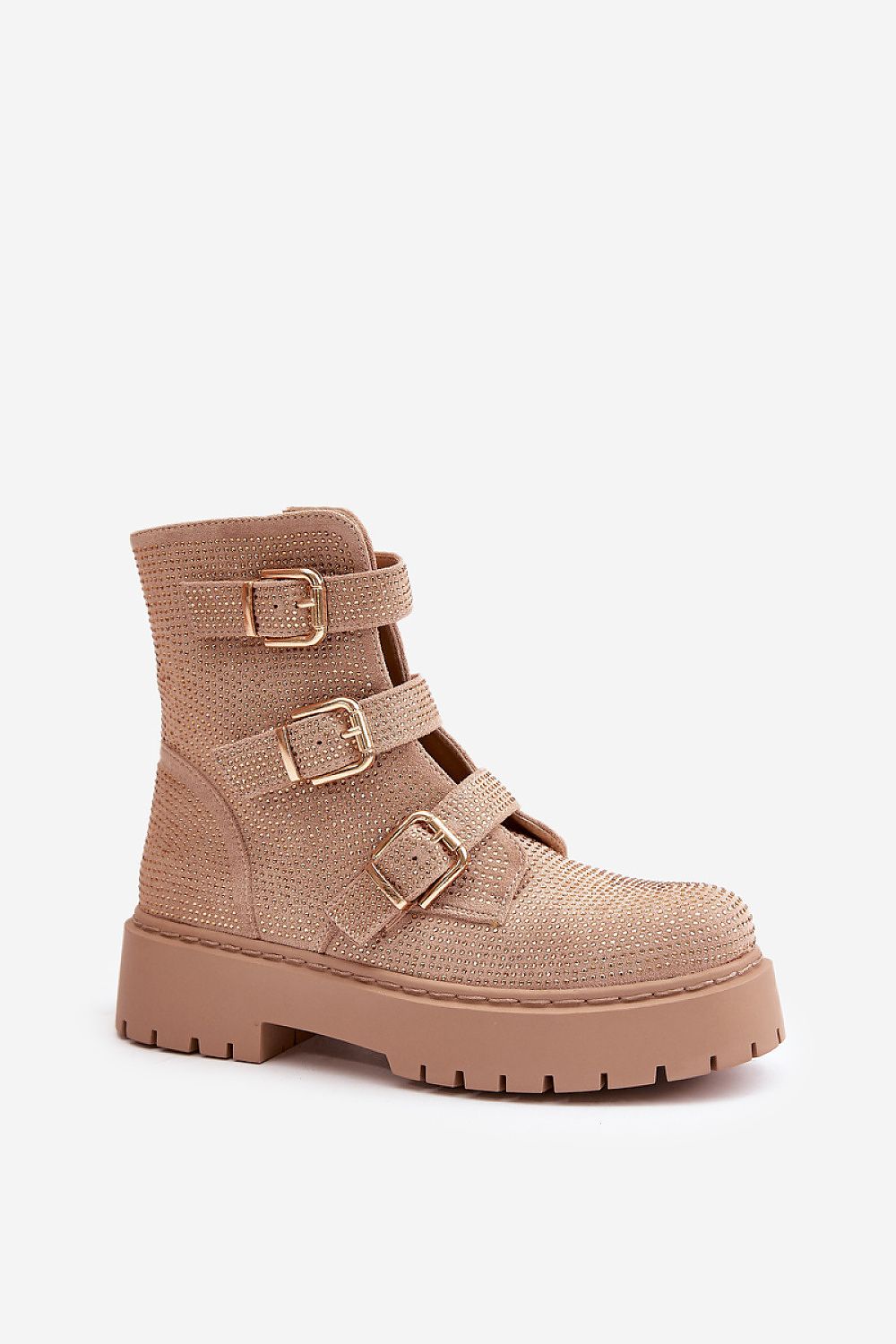 Luxury Women's Ankle Boots with Adjustable Straps, Zipper Fastening, 16 cm Upper Height