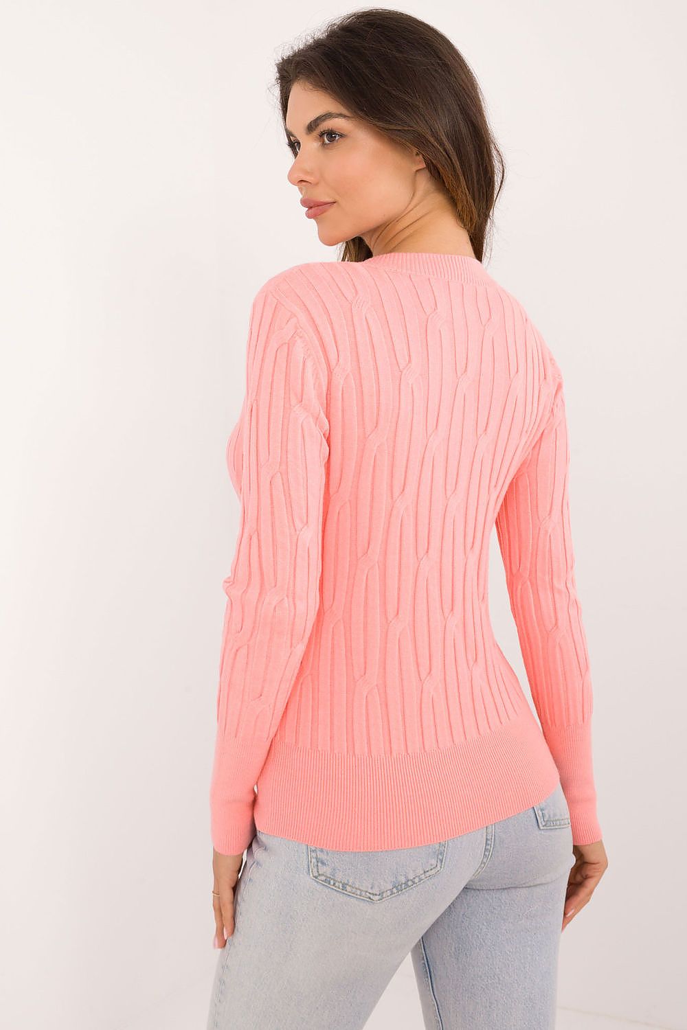 Elegant Casual Women's Sweater - Soft Viscose, Nylon & Polyester Blend, Round Neck, Long Sleeves