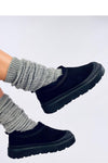 Inello Women's Short Snow Boots with Thick Fur Lining & Non-Slip Rubber Sole