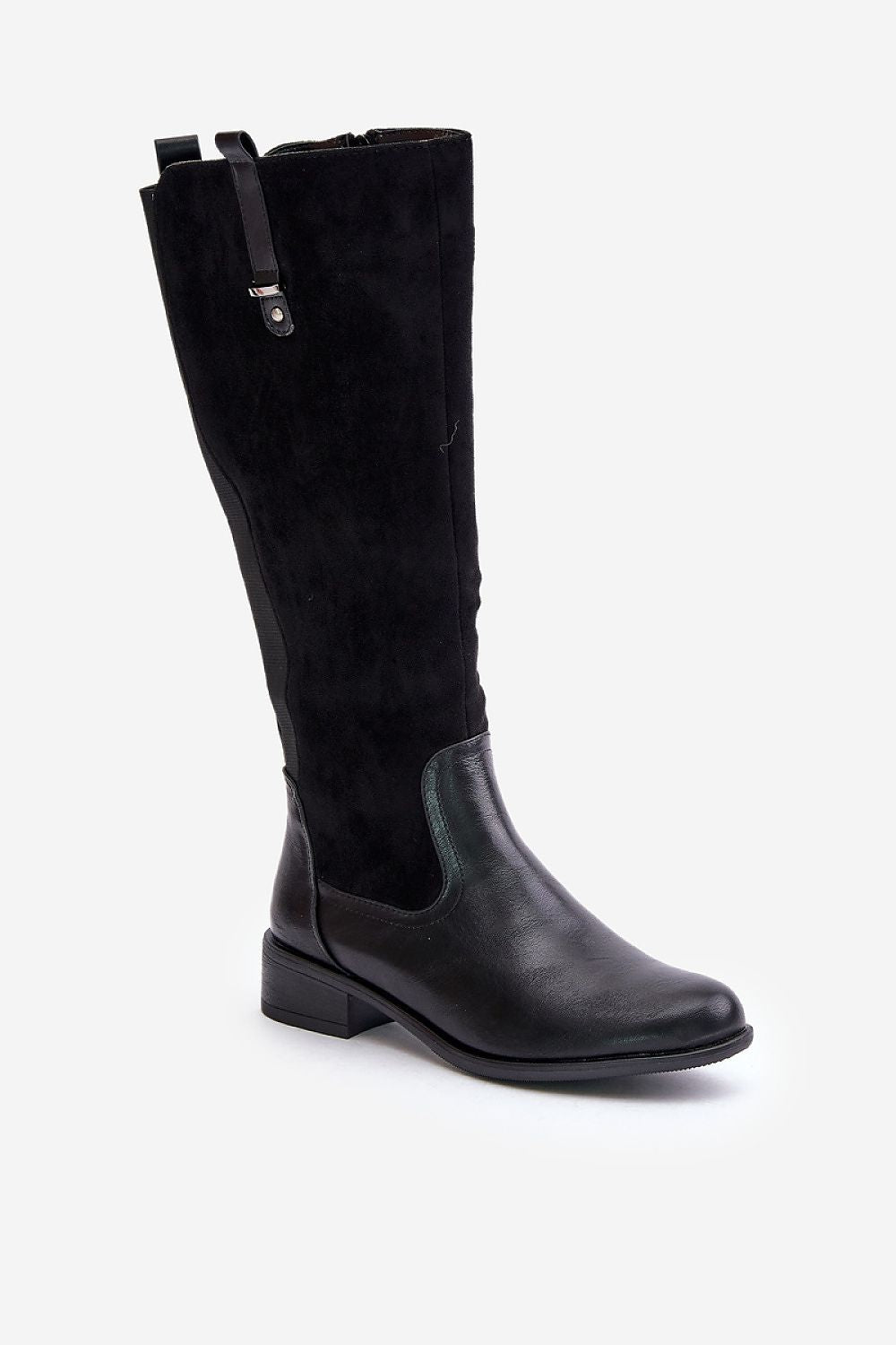 Elegant Women's Thigh-High Boots with Flat Heel, Warm Interior & Classic Design - Jezzi