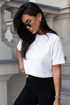 Elegant IVON Short T-Shirt in 92% Cotton and 8% Spandex, Perfect Fit for Casual Chic Style
