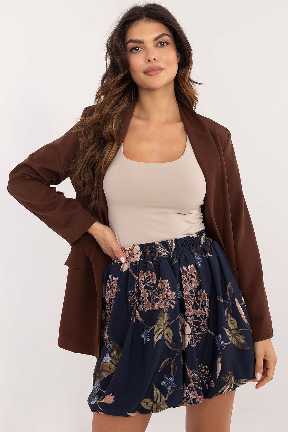 Italy moda floral print mini skirt, eu size 0, lightweigh...