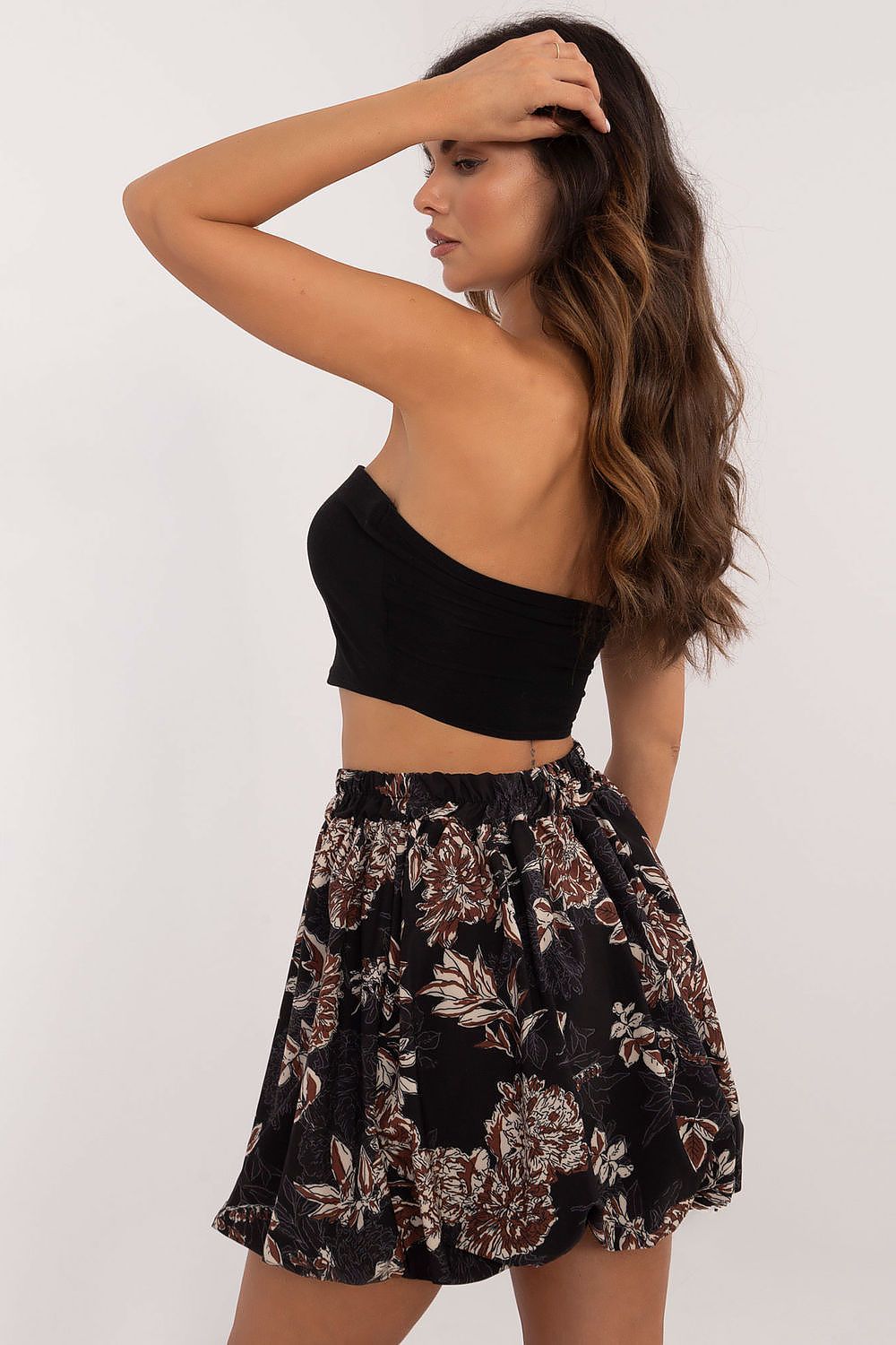 Italy moda floral print mini skirt, eu size 0, lightweigh...