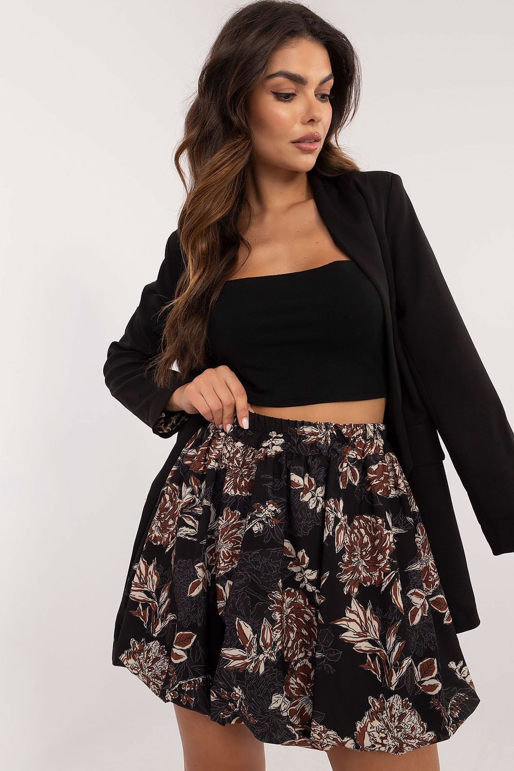 Italy moda floral print mini skirt, eu size 0, lightweigh...