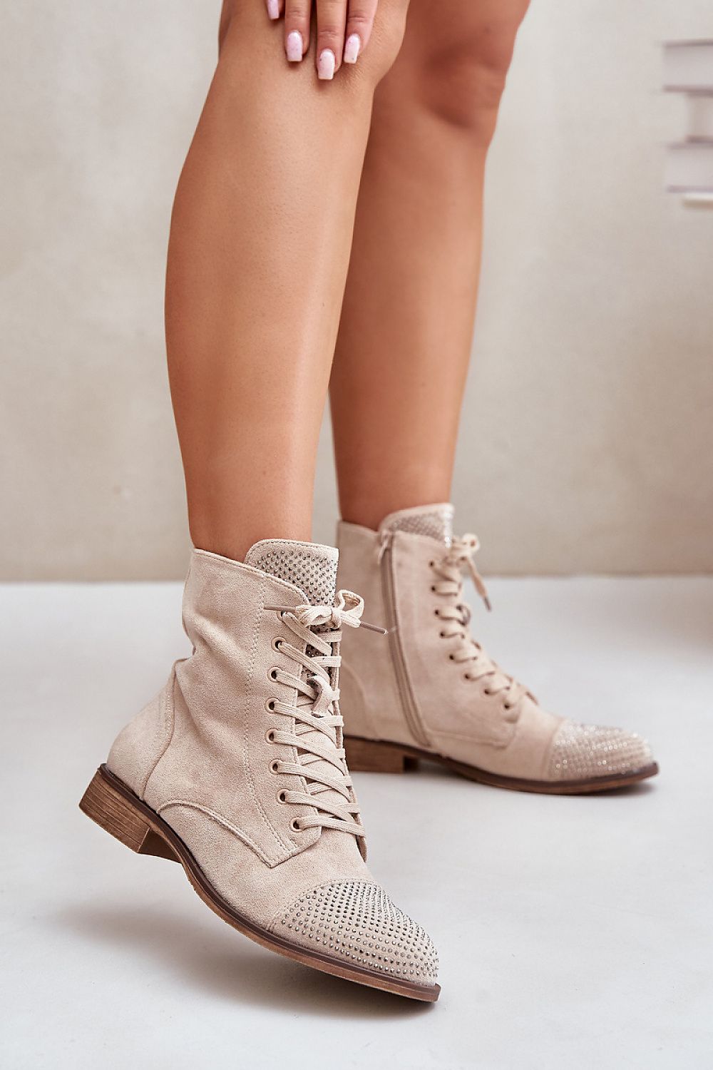 Eco Suede Ankle Boots with Zipper and Shoe Blanket Lining - Sizes EU 36-41 - Stylish Comfort for Autumn-Winter