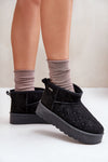 Luxury Big Star Snow Boots for Women - Waterproof, Fur-Lined, Platform Heel, EU Sizes 36-41