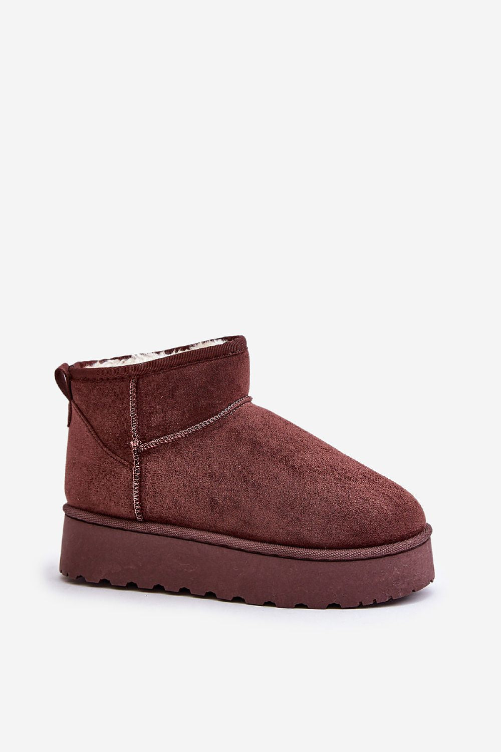 Luxury Eco Suede Snow Boots with Thick Faux Fur Lining, Ankle-High, Sizes EU 36-41