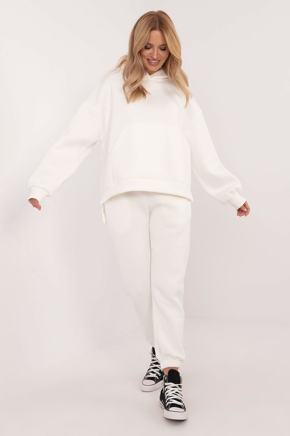 Warmed women's casual sweatshirt set eu size 0 - soft cot...