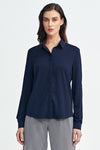 Elegant long sleeve shirt for women – viscose fabric, siz...