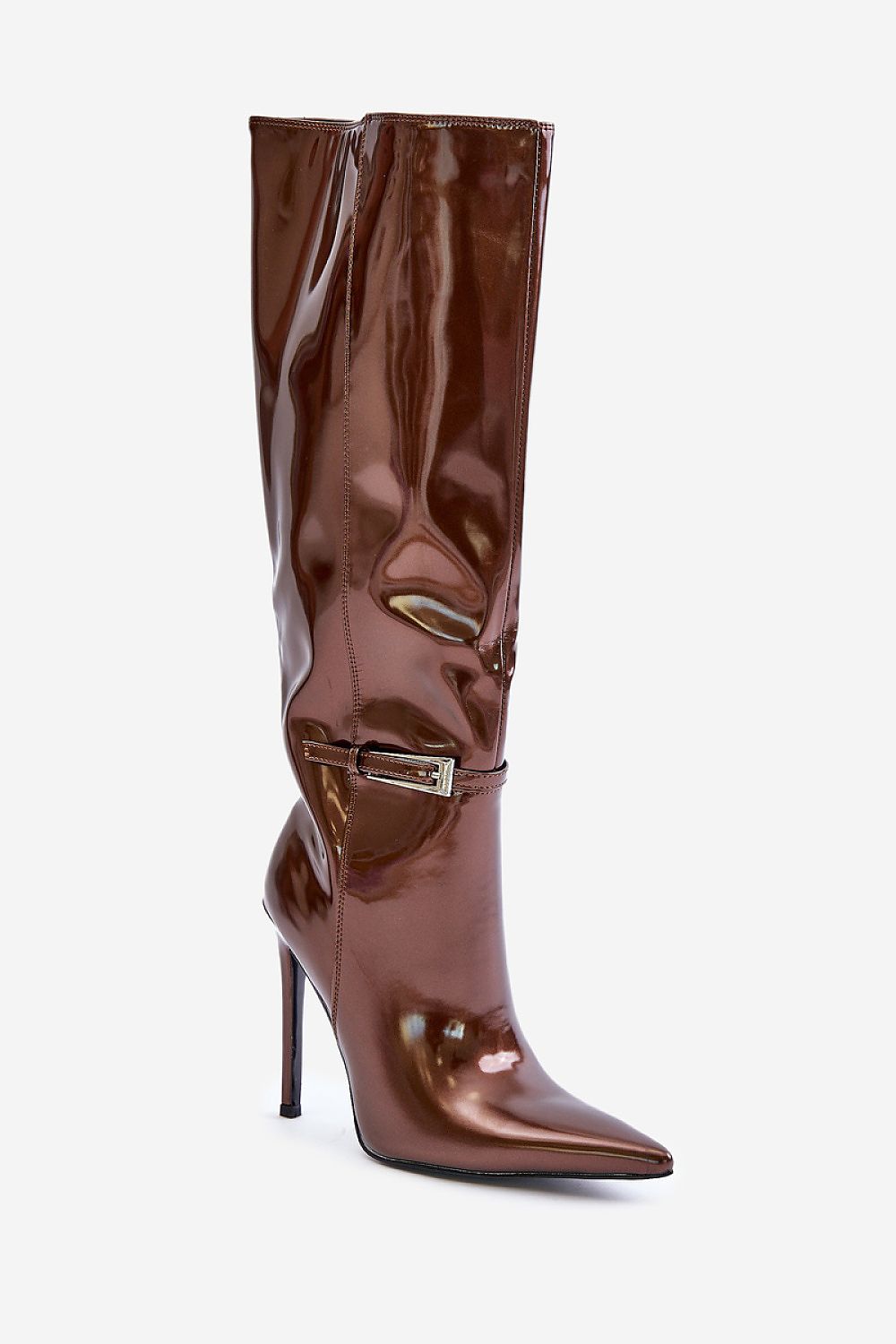 Luxury Eco-Friendly Leather Women's Stiletto Heel Boots with Zipper - Sizes EU 36-41