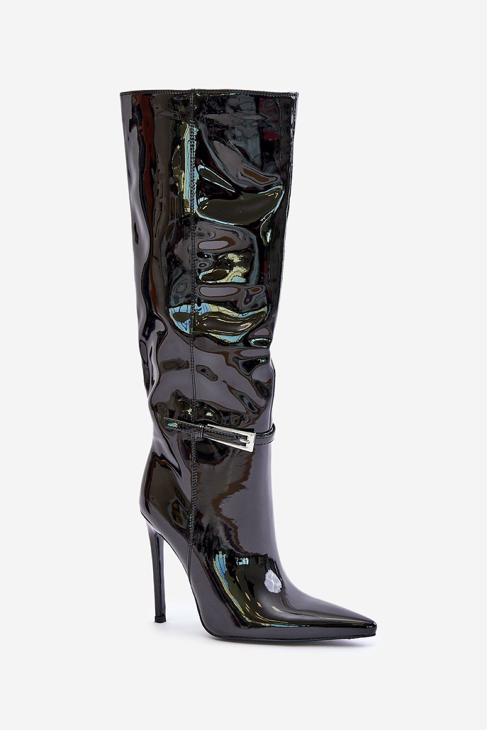 Luxury Eco-Friendly Leather Women's Stiletto Heel Boots with Zipper - Sizes EU 36-41