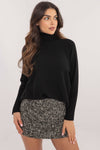 Chic Women's Turtleneck Sweater EU Size 0 in Soft Viscose-Nylon-Polyester Blend for Elegant Casual Style