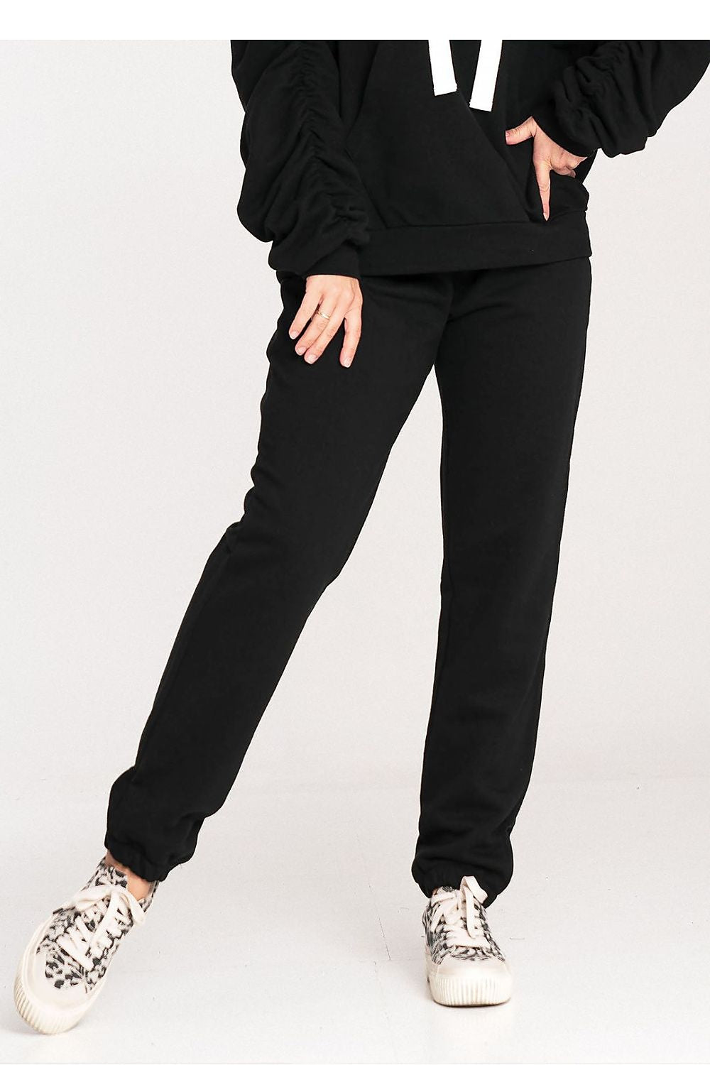 Figl Cotton Sweatpants with Wide Elastic Waistband - Stylish Track Trousers in Sizes S to XL