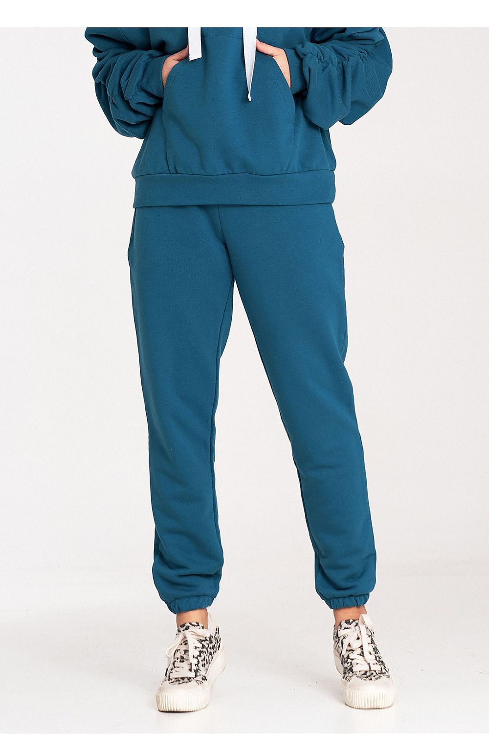 Figl Cotton Sweatpants with Wide Elastic Waistband - Stylish Track Trousers in Sizes S to XL