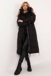 Stylish Long Women's Coat with Hood & Embroidery - Sizes S to XXL - Perfect for Autumn/Winter