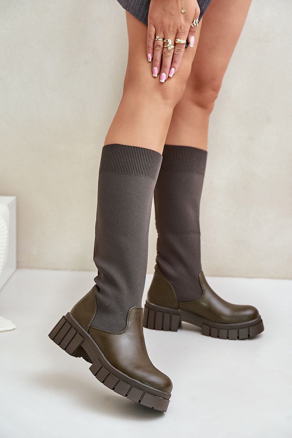 Luxury Thigh-High Boots EU 36-41, Eco Leather, Warm Insole, Trendy Flat Heel for Autumn