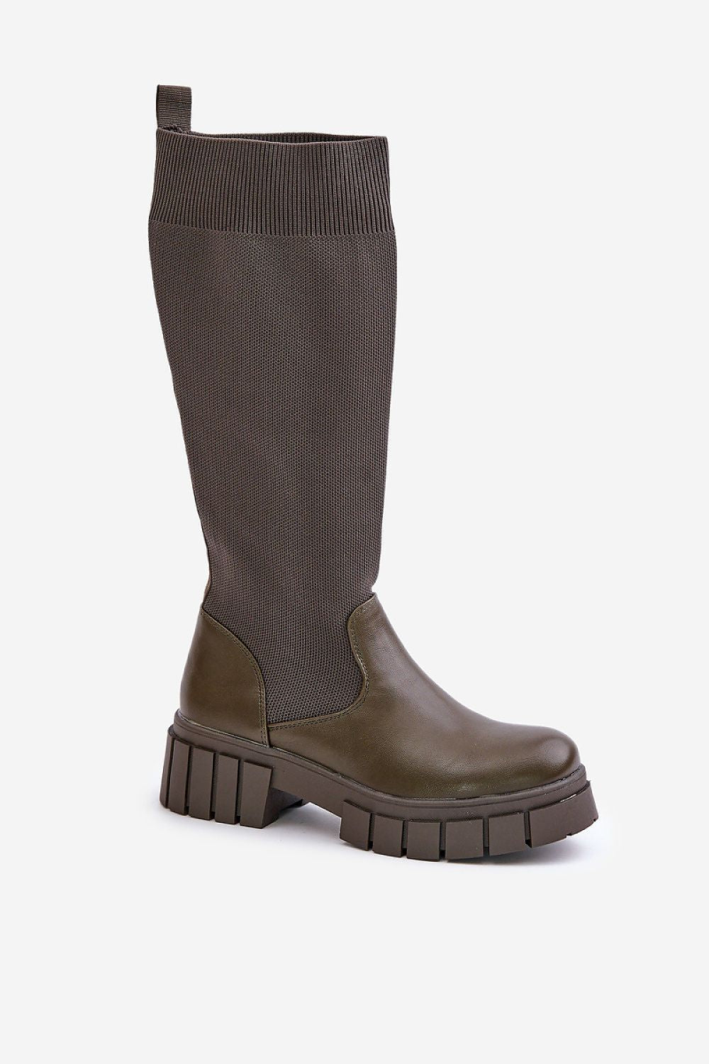 Luxury Thigh-High Boots EU 36-41, Eco Leather, Warm Insole, Trendy Flat Heel for Autumn