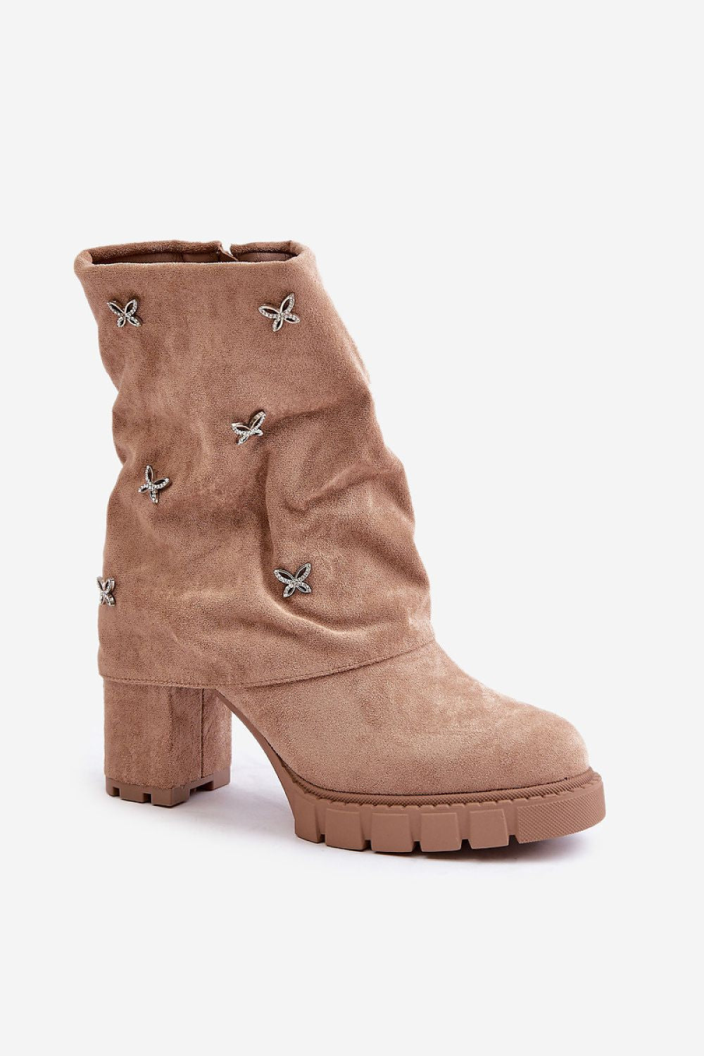 Stylish Eco-Suede Stiletto Heel Boots for Women, Insulated Comfort, Sizes EU 36-41