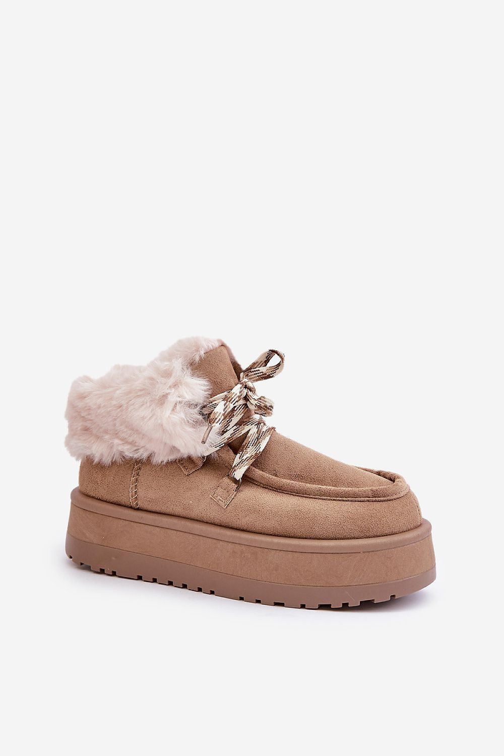 Luxury Women's Eco Suede Snow Boots with Fur Lining, Sizes EU 36-41, Perfect for Winter Outings