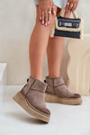 Luxury Women's Snow Boots with Fur Lining, Platform & Wedge Heel - Sizes EU 36-41