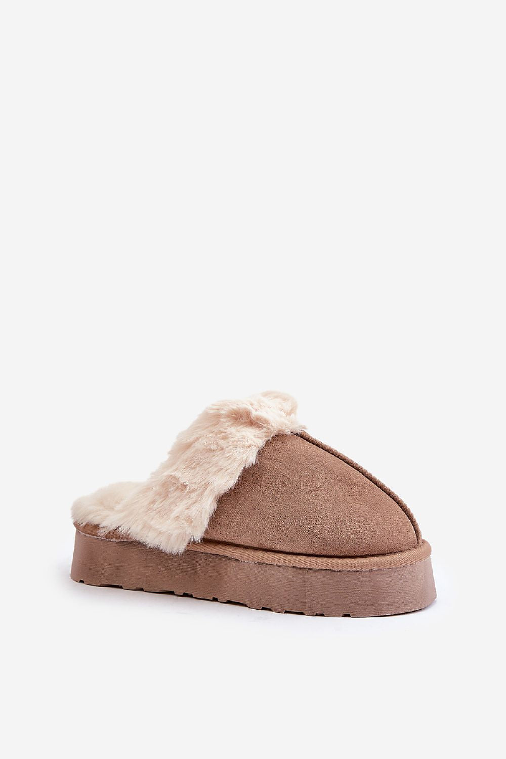 Luxurious Women's Eco-Suede Slippers with Fur Insulation, Sizes EU 36-41