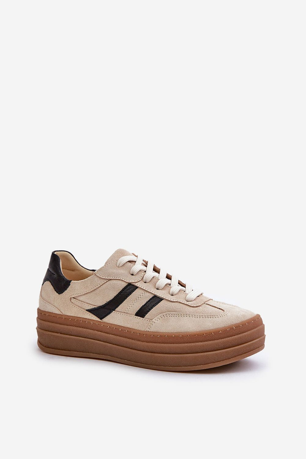Luxurious Women's Suede Sneakers with Comfortable Platform - Sizes EU 36-41